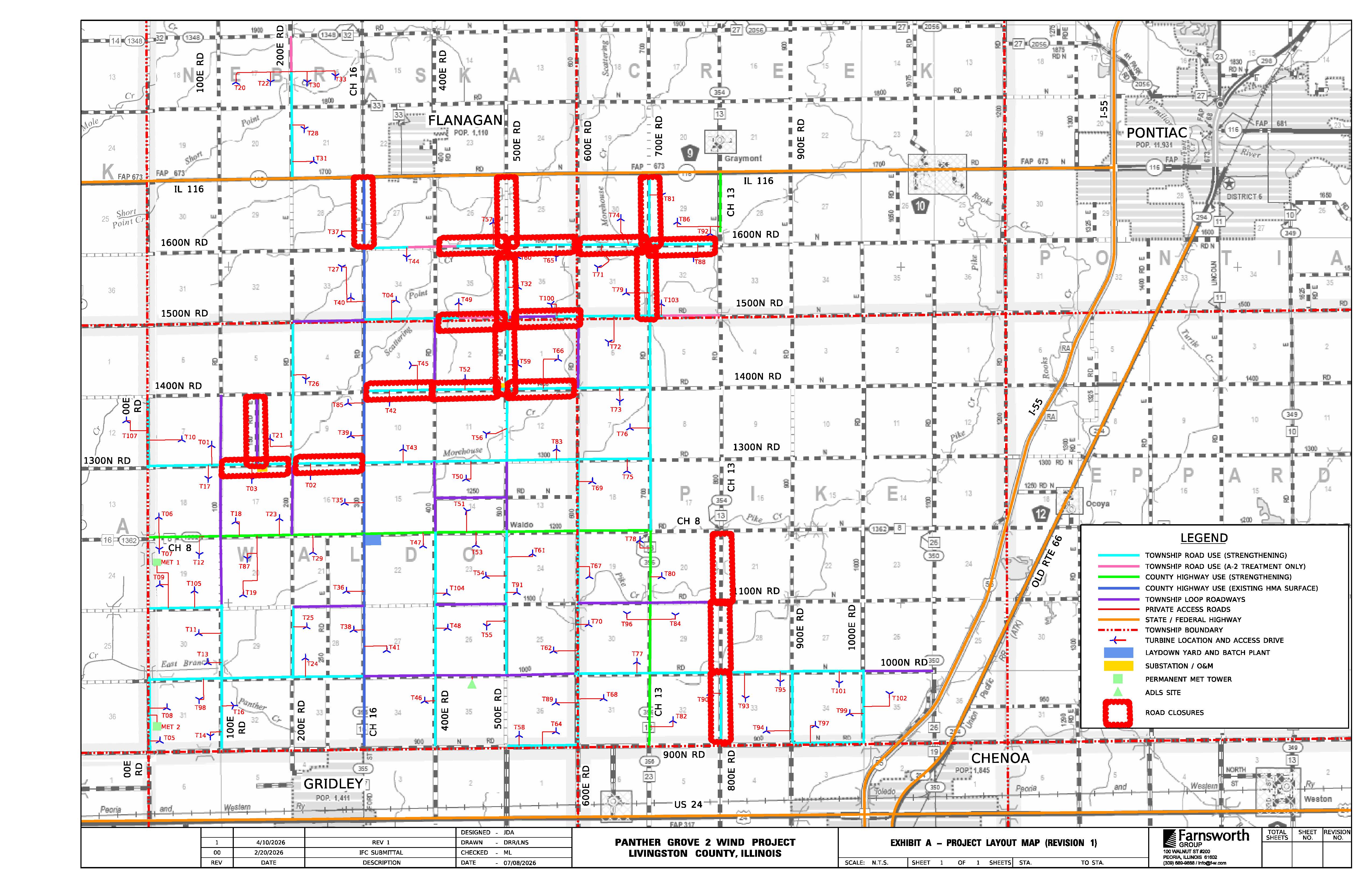 Wednesday, August 26 road closures